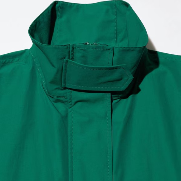 Uniqlo C Stand Collar trench cotton nylon black size XS rain minimal the row - Picture 10 of 17